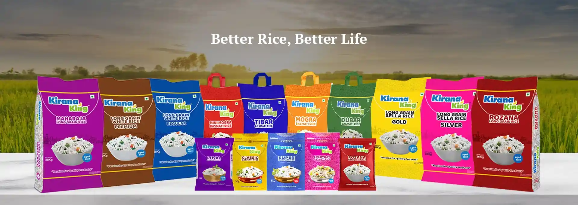 Rice Product Banner